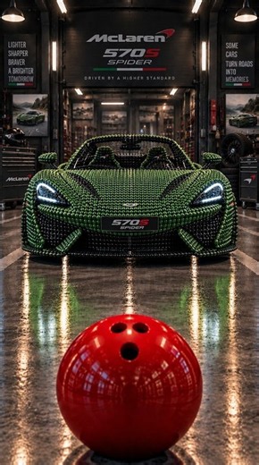 McLaren 570S Spider vs. Red Strike 🔴🎳 | Open-Top Destruction #McLaren570S #McLaren570SSpider