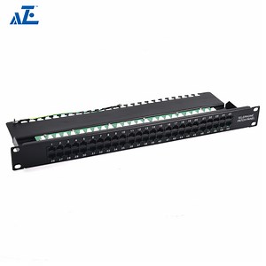 [Hot Item] Aze 50 Port Cat3 Rj11 Voice Audio Patch Panel Media Enclosure Audio Patch Panel Rack- C3panel1u50