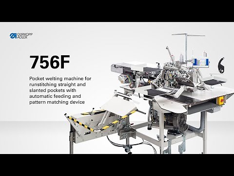 Dürkopp Adler - cl. 756F | Pocket welting machine for runstitching straight and slanted pockets