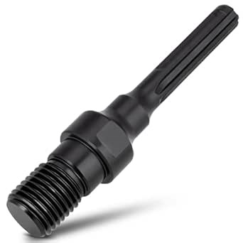 KSEIBI 919574 Power Bit Adapter - 1-1/4"-7 Male to SDS Max Shank Adapter for Diamond Core Drill Bits | Short Adapter for Easy Drilling