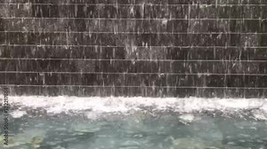 reverse slow motion of fountain