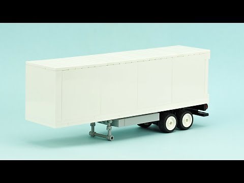 LEGO Dry Van Semi-Trailer. MOC Building Instructions