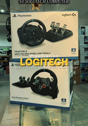 Upgrade your racing setup today! Logitech G Racing Wheel & Pedals – smooth control, realistic feel, official PlayStation licensed. Limited stock available 🚀 #playstation #logitech #fyp #stsolutech #raching