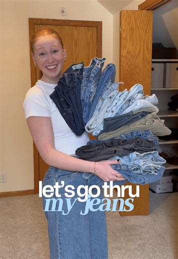 starting a closet cleanout series! first up: jeans 👖😅 | Closet Clean Out