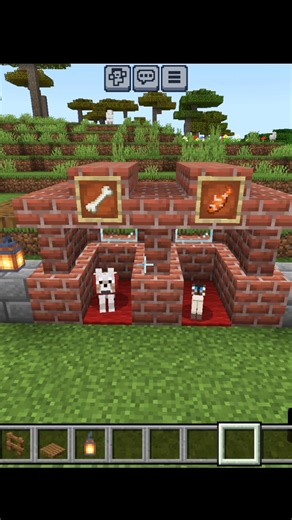 Minecraft dog and cat shelter build 💫