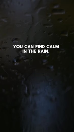 You can find calm in the rain 🌧️ Try out the MindDoc App and slow down 🧡 #slowvember #rainydays #calm #minddoc #selfcare | MindDoc (INT)