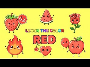 RED! RED! RED! What is Red? 🍎🖍🏎 Learn The Color Red for Toddlers and Kids