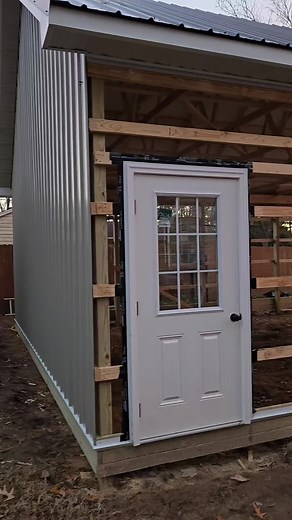 On this 24x32 the customer requested that we match their new garage to their house, with colors and build design! And we did just that! #postframeconstruction #newconstruction #simplygarages