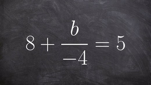 Solving a two step equation including subtraction and multiplication