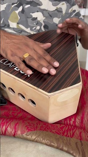 Small Kajon playing for the first time