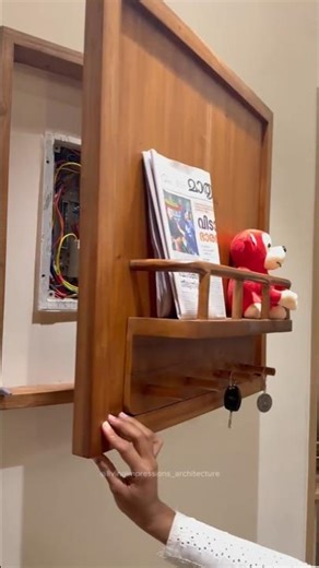 Hidden MCB Box Design, amazing woodwork #shorts #woodworking #furniture #design