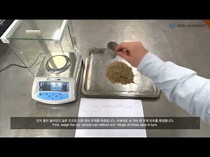 흙의 함수비 시험 Water Content Test of Soil