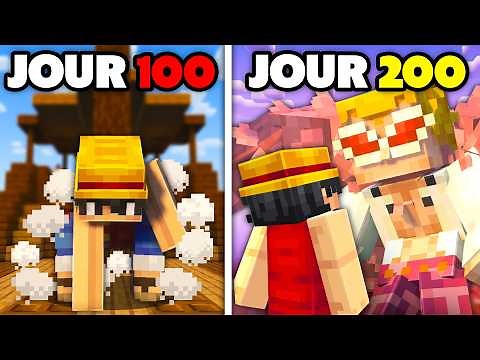 J'ai survécu 200 Jours sur One Piece Minecraft... (l'aventure complète)