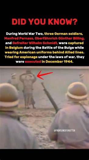 Three German Soldiers Executed for Espionage #ww2 #history #shorts