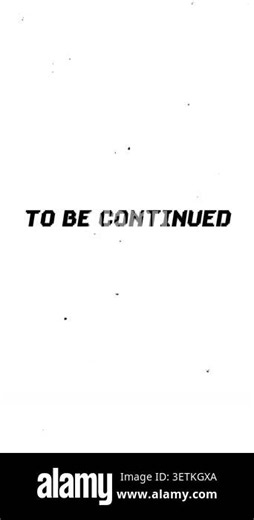 Pixelated to be continued text animation with glitch effect on a white background Stock Video Footage - Alamy