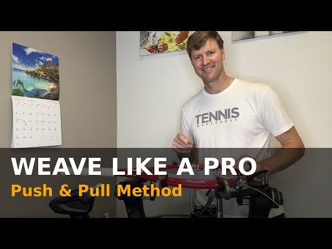 How to Weave Tennis Strings FAST (Push & Pull Method)