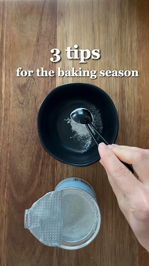 Half Batch Baking on Instagram: "Part 2 of my 3 Baking Tips 1) always test your baking powder before using. Baking powder has a short shelf life due to baking soda and a dry acid (cream of tartar) being combined. Any exposure to moisture can prematurely cause a reaction, causing the carbon dioxide bubbles to escape. To test add 1 tbsp warm water to 1 tsp baking powder. If there is no fizzle discard and do not use. 2) nothing is worse than a cake stuck in a Bundt pan. An easy way to release is pl