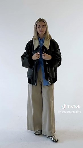 Season's Best Leather Jackets Try-On by Vogue Editors