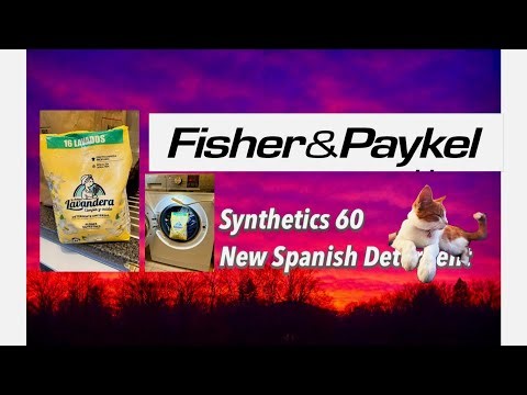 Fisher & Paykel WM1490F1 Synthetics 60 Using New Spanish Detergent Lavandera @whichwasher2007