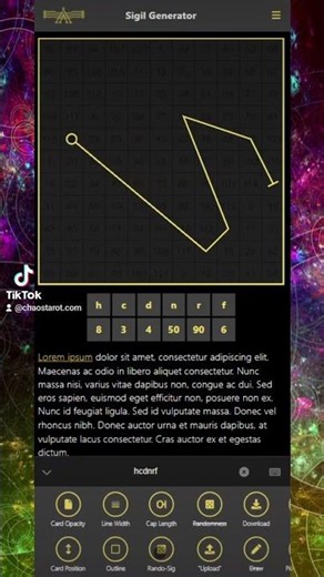 RANDOM Trinary Sigil Generator v3 preview :-) #sigilmagic #occultscience #witchtok #sigilcraft