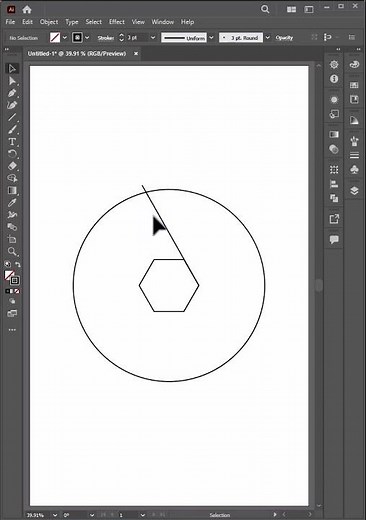 How to create camera shutter icon in Adobe Illustrator
