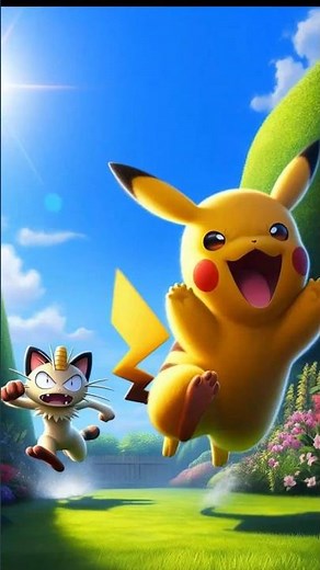 pokemon pikachu vs meowth #pokemon #memes