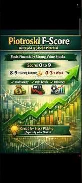 How to find value stocks|Piotroski F-Score