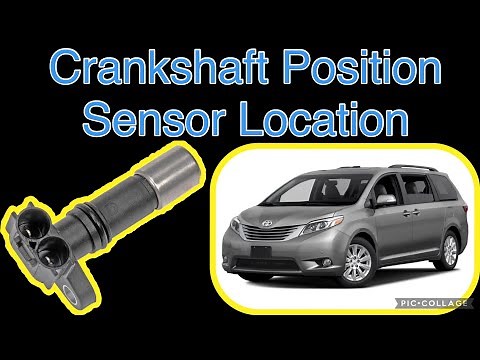 The Crankshaft Position Sensor location on a (2011-2017) Toyota Sienna 3.5L