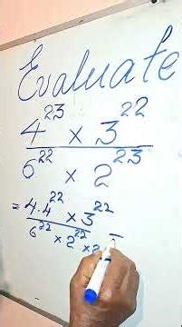 Evaluate exponential expressions #maths #mathematics #shorts