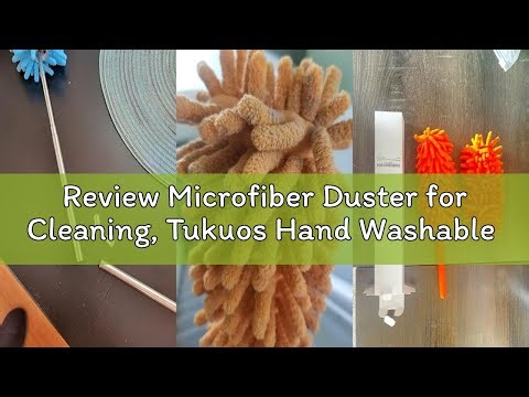 Review Microfiber Duster for Cleaning, Tukuos Hand Washable Dusters with 2pcs Replaceable Microfiber