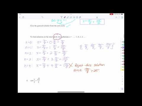 5.5: Trigonometric Equations