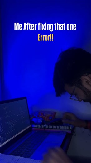 Rohit Singh on Instagram: "Backend error ughhh 😩 . #codes #coderlife #frontenddeveloper #backenddeveloper #error #college #engineer #engineering #coding #codinglife"