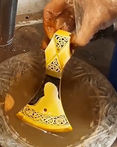 807K views · 4.1K reactions | Hand Engraving And Etching Axe Head Into A Viking Axe | DIY & Crafts | Facebook