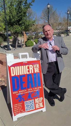 Dinner with the Dean 🍕 #utahtechuniversity #utahtecharts