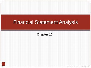Financial Statement Analysis - SlideServe