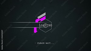 please wait loading screen animation loop - retro style