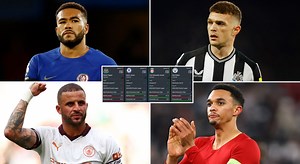 Comparing Trippier, James, Alexander-Arnold and Walker's statistics in the 2023/24 season