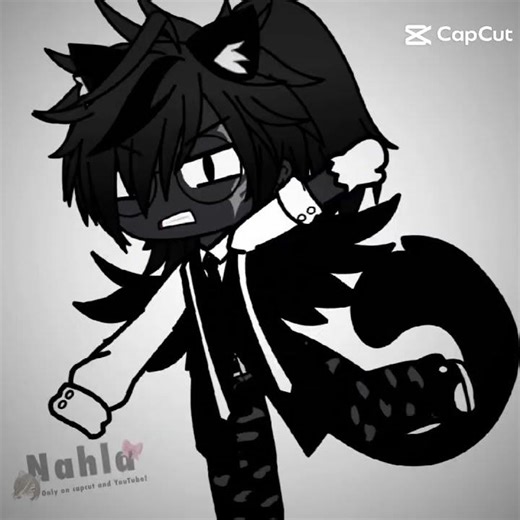 {🖤🤍Cartoon Cat🤍🖤} #cartooncat #gachalife #capcut #edit #creepypasta