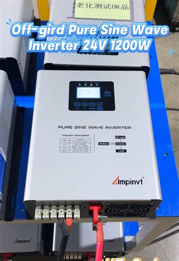 HT Series Off-gird Pure Sine Wave Inverter 24V 1200W.#ampinvtinverter #lowfrequency #offgrid #puresinewaveinverter #inverter