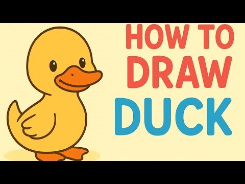 How To Draw A Duck Drawing Step By Btep Drawing Easy