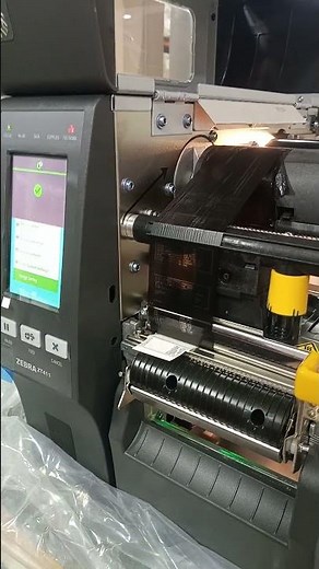 Testing Printer Zebra ZT411 with Peel off + Rewinder