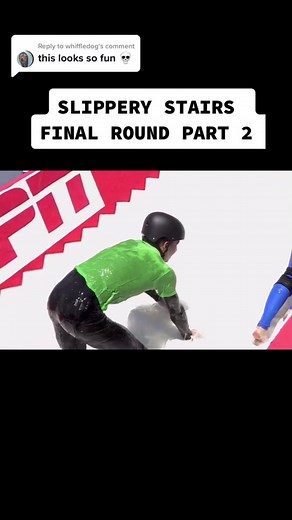 Replying to @whiffledog This final round was intense🔥 #slipperystairs #slipperystairsworldchampionship #espn #espnocho #fyp #espn2
