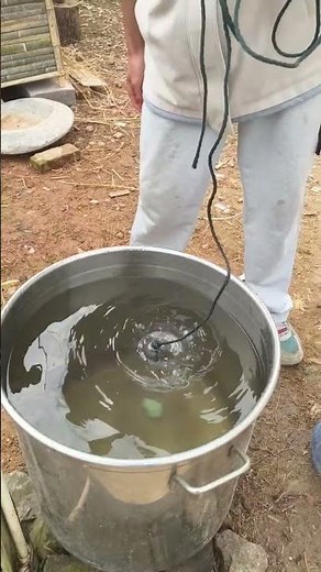DIY labor saving water dipper