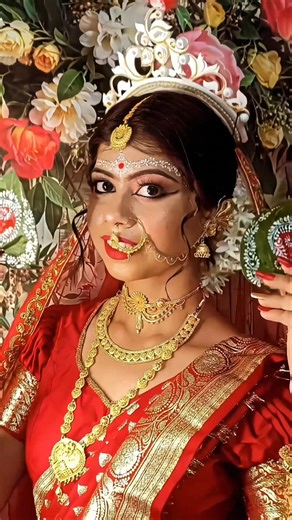 ✨ Second Bridal Look ✨💄এই ট্রান্সফরমেশনটা তোমাদের কেমন লাগলো? 😍 #makeup #bride #makeupartist