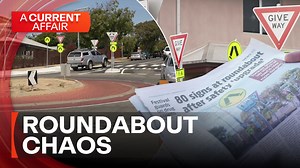 Roundabout with 80 signs has locals scratching their heads