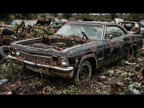 ASMR Car Restoration! Full Restoration 1965 Chevrolet Impala Black #viral #cars