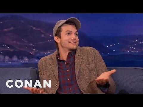 Ashton Kutcher Is So Over Charlie Sheen | CONAN on TBS