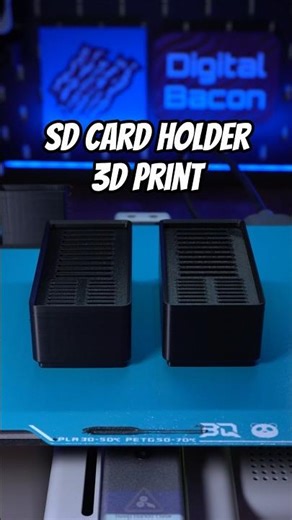 SD Card Holder 3D Print - Simple and Useful! #3dprinting