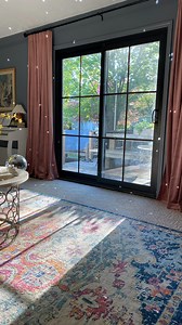 6.4K views · 118 reactions | This is for sure customized! Such an economical way to upgrade your windows/slider for a huge statement! Worth it to me ❤️ #diy #homedecor #blackwindow #cljsquad #betterhomesandgardens | Dwell & Bloom | Facebook