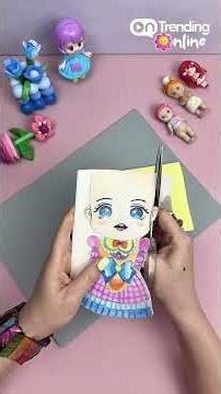 DIY Cute Paper Doll – Help Your Kids Quit Phone Screens Instantly! ✨ Easy Craft #diy #diycrafts
